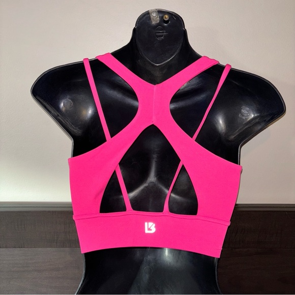 XS Buffbunny hot pink siren sports bra with multi-strap back - Picture 10 of 13